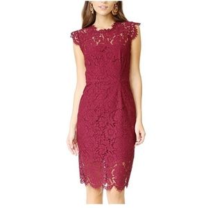 Women's Seeveless Lace Cocktail Dress